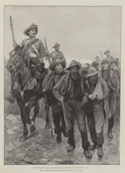 Der Transvaal-Krieg, Buren-Gefangene auf dem Weg nach Pietermaritzburg